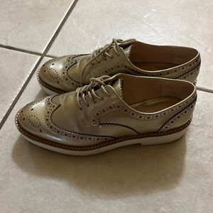 Zara gold flatform Oxford size 37